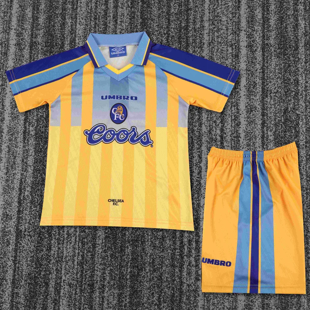 Chelsea 1995-1997 Retro Chelsea Visitante Camiseta de fútbol Talla infantil 1995/1997