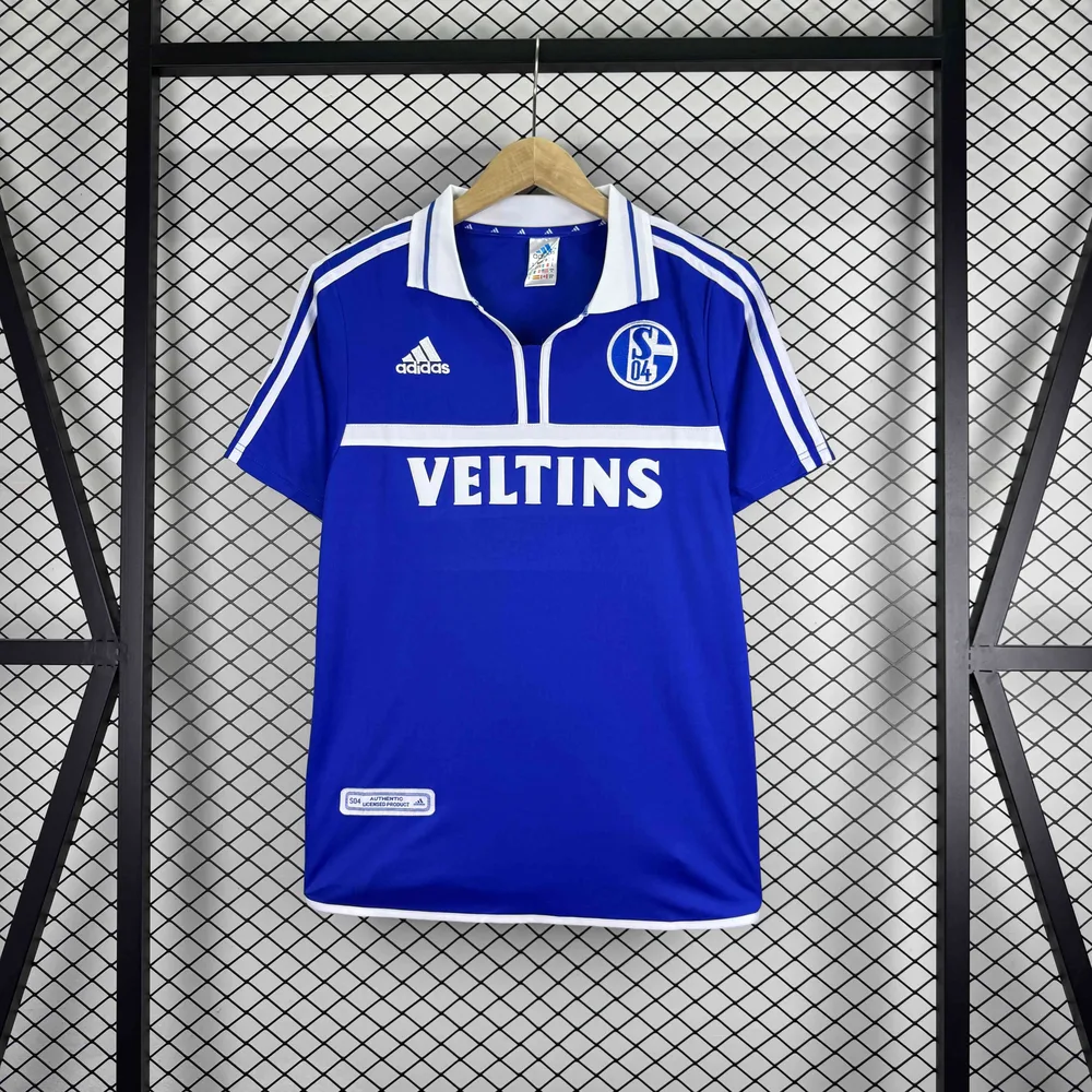 Schalke 04 2000/2002 Retro Schalke 04 Home Football Jersey 2000/2002