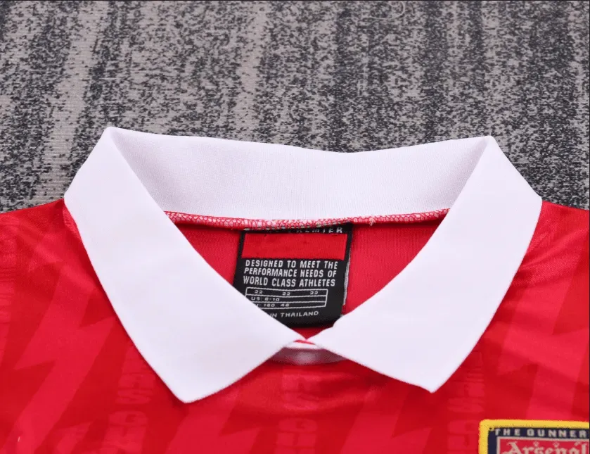 Arsenal 1994-1996 Retro Arsenal Home Football Shirt Kids Size 1994/1996 — 3