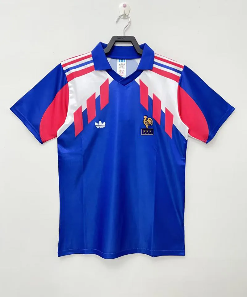 France 1990 Retro France Local Camiseta de fútbol 1990