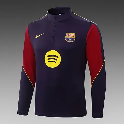 Barcelona 2026/2027 Barcelona Half-Pull Training Deep purple Camiseta de fútbol Set 2026/27 — 4