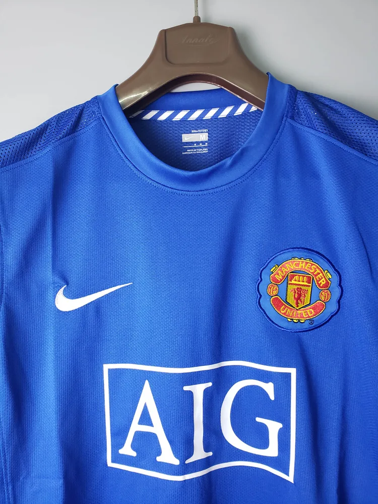 Manchester United 2007/2008 Retro Manchester United Camiseta de fútbol Visitante 2007/2008 — 3