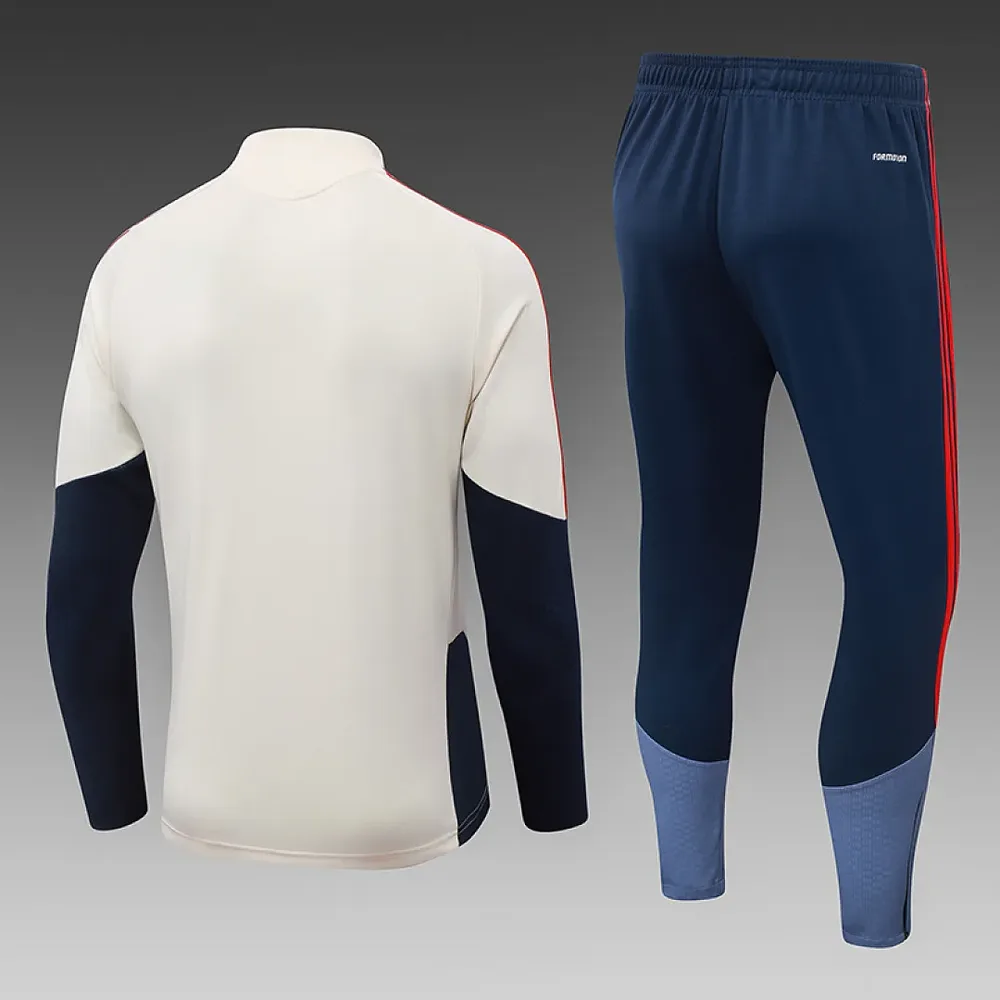 Bayern Munich 2026/2027 Bayern Munich Half-Pull Training Suit Pale yellow Football Shirt Set 2026/27 — 2