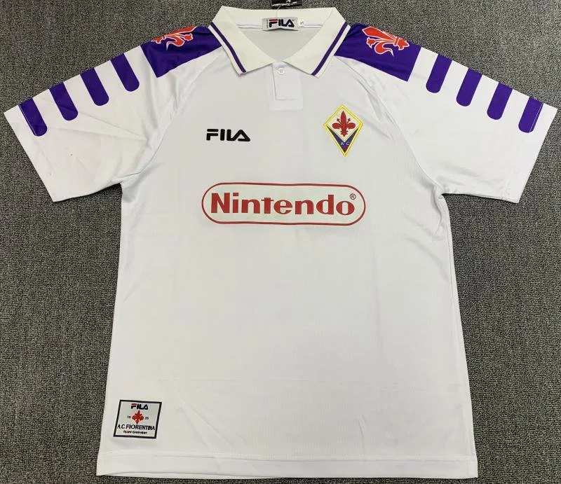 Fiorentina 1998/1999 Retro Fiorentina Visitante Camiseta de fútbol 1998/1999