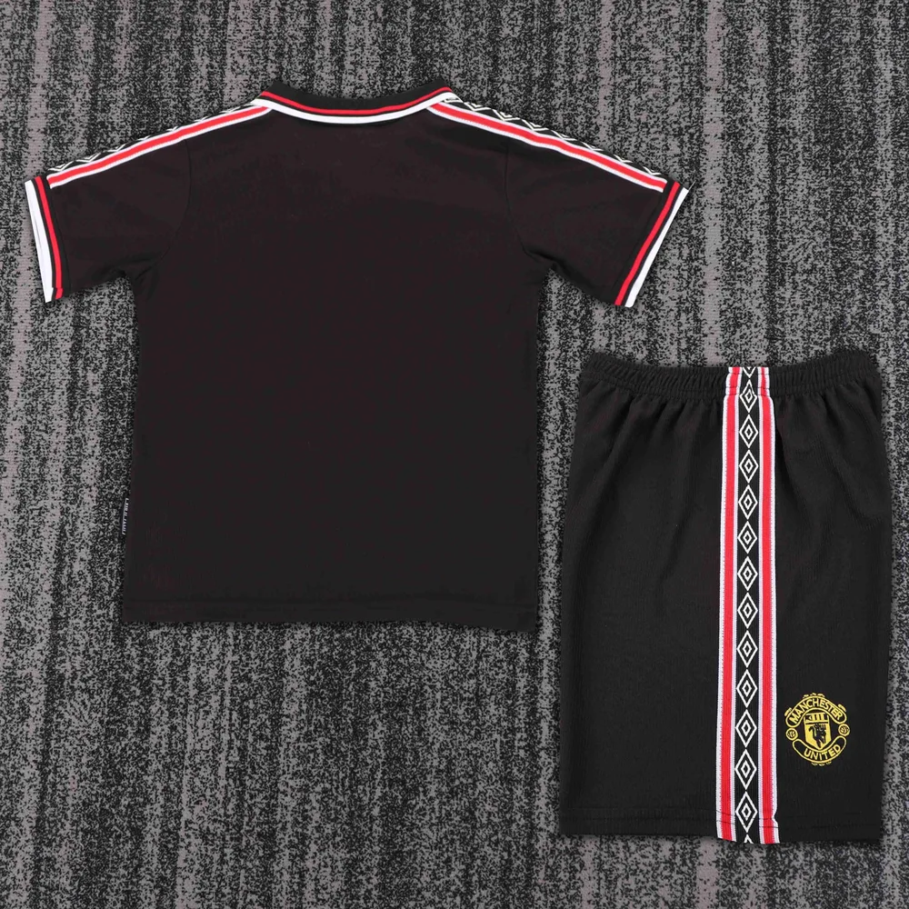 Manchester United 1998-1999 Retro Manchester United Visitante Camiseta de fútbol Talla infantil 1998/1999 — 2
