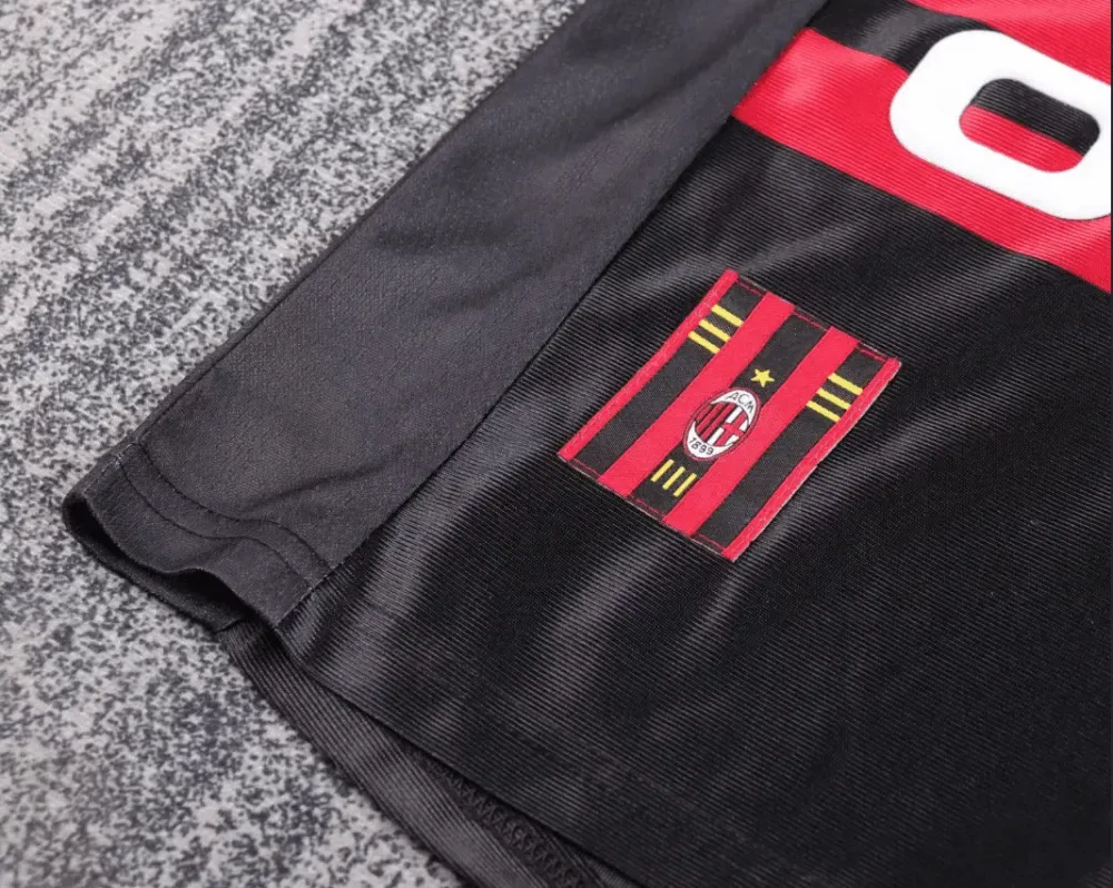 AC Milan 1998-1999 Retro AC Milan Third Away Football Shirt Kids Size 1998/1999 — 7