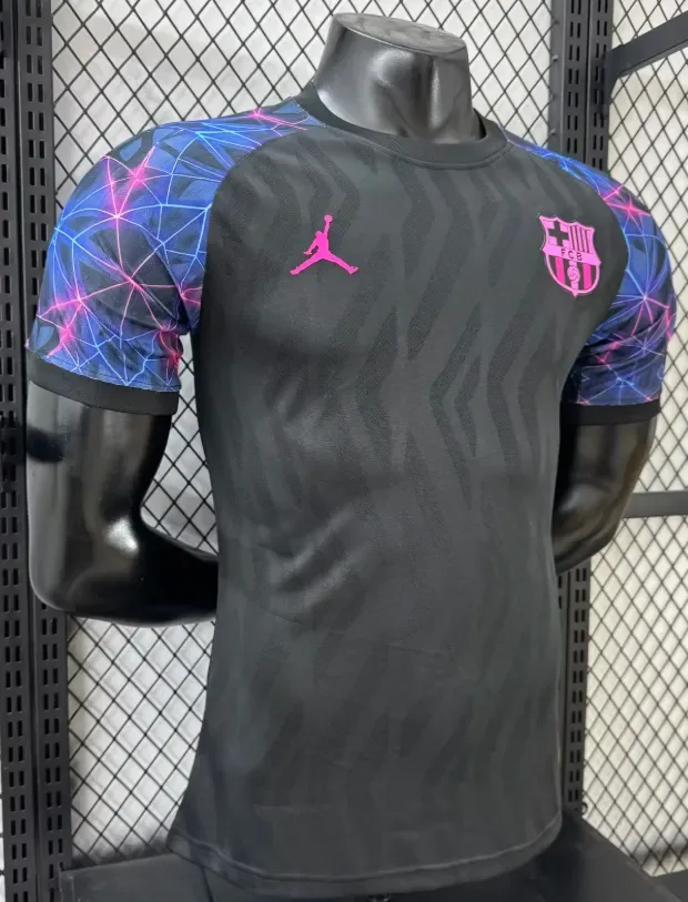 Barcelona 2026/2027 Player Version Barcelona Special Edition Black Blue Football Jersey 2026/27 — 3