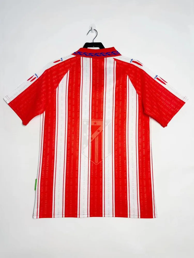 Atlético Madrid 1995/1996 Retro Atletico Madrid Home Soccer Jersey 1995/1996 — 2