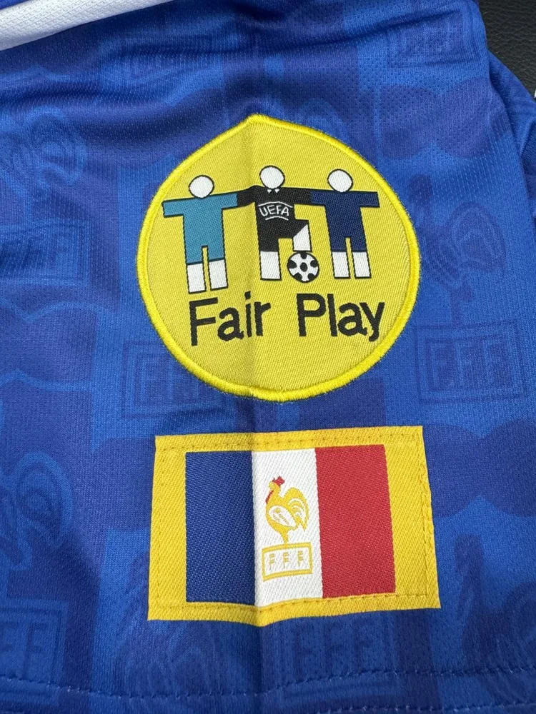 France 1996 Retro France Home Football Shirt 1996 — 6