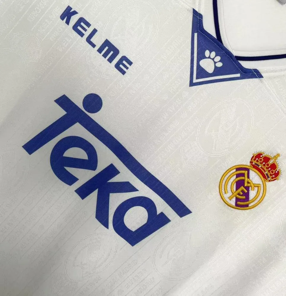 Real Madrid 1996/1997 Retro Real Madrid Third Home Soccer Jersey 1996/1997 — 6