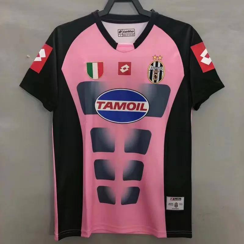 Juventus 2002/2003 Retro Juventus Pink Camiseta de fútbol 2002/2003