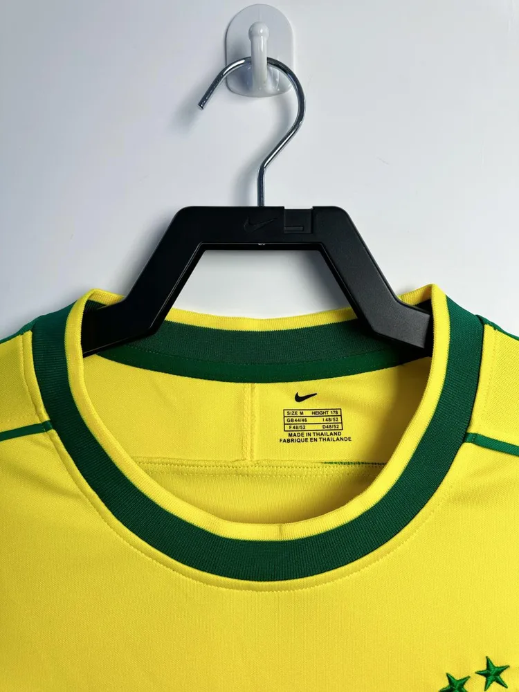 Brazil 1998 Retro Manga larga Brazil Camiseta de fútbol Local 1998 — 3