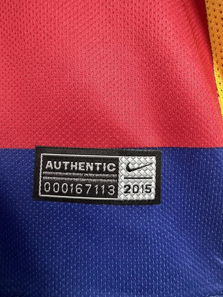 Barcelona 2015/2016 Retro Barcelona Home Football Jersey Long Sleeve 2015/2016 — 11