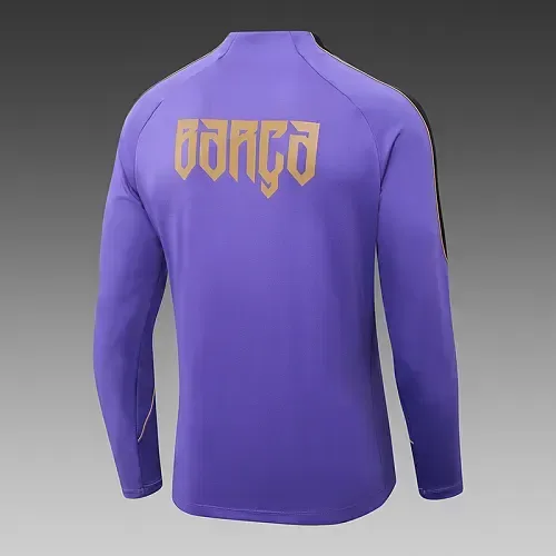 Barcelona 2026/2027 Barcelona Half-Pull Training Purple Camiseta de fútbol Set 2026/27 — 5