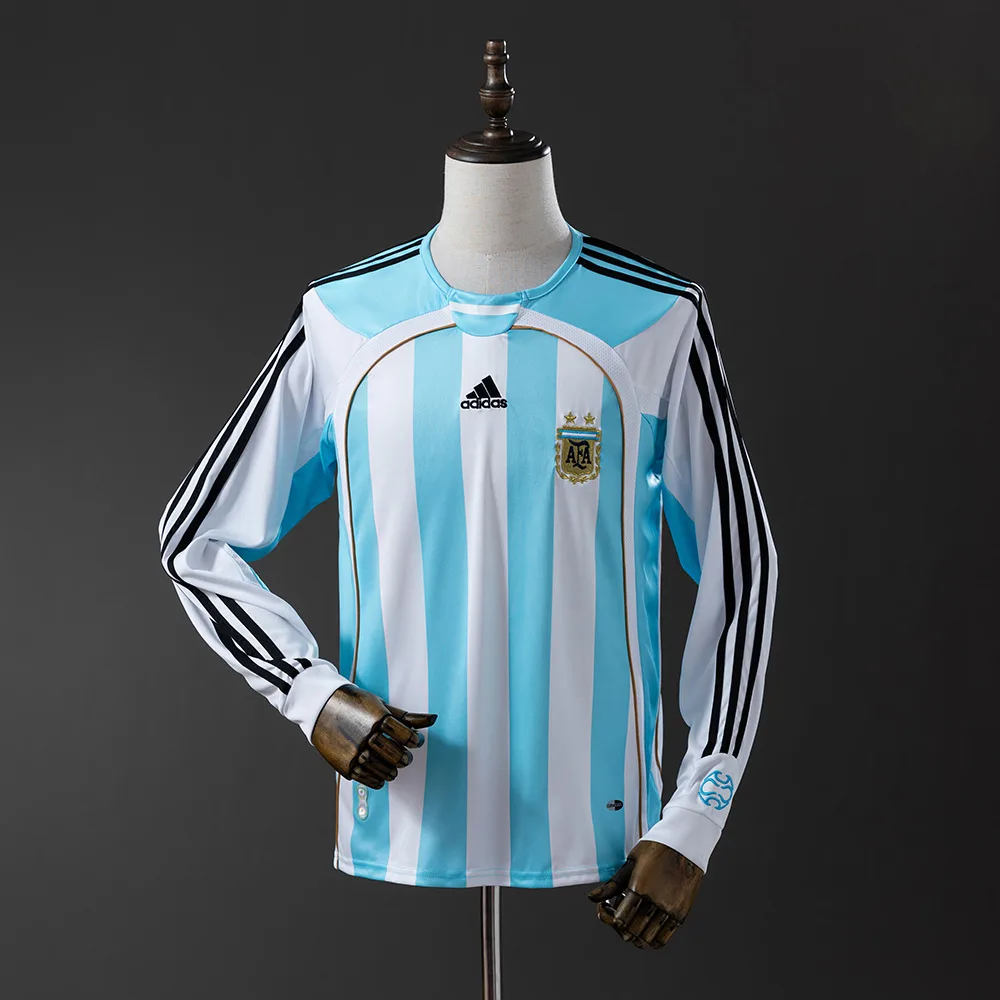 Argentina 2006 Long-Sleeved Retro Argentina National Team Local Jersey t 2006