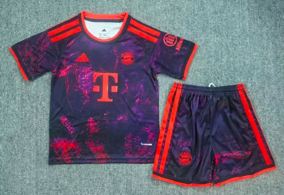 Bayern Munich 2026/2027 Bayern Munich Third Away Football Jersey Kids Size 2026/27