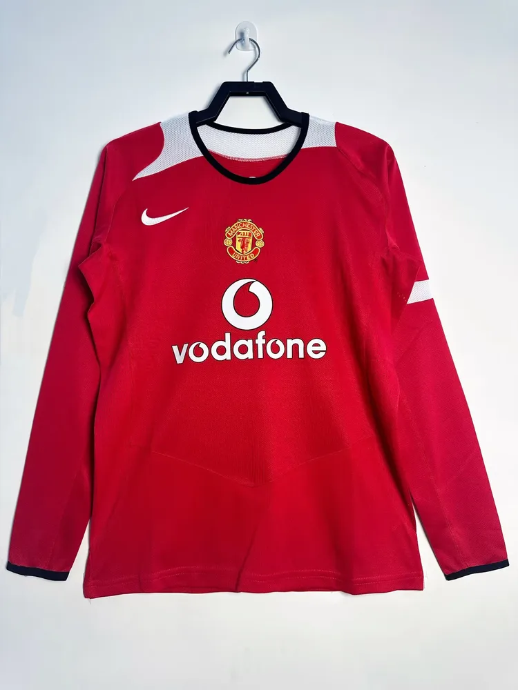 Manchester United 2005/2006 Retro Manchester United Long Sleeves Local Camiseta de fútbol 2005/2006
