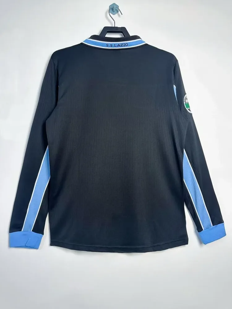 Lazio 1998/1999 Retro Manga larga Lazio Visitante Camiseta de fútbol 1998/1999 — 2