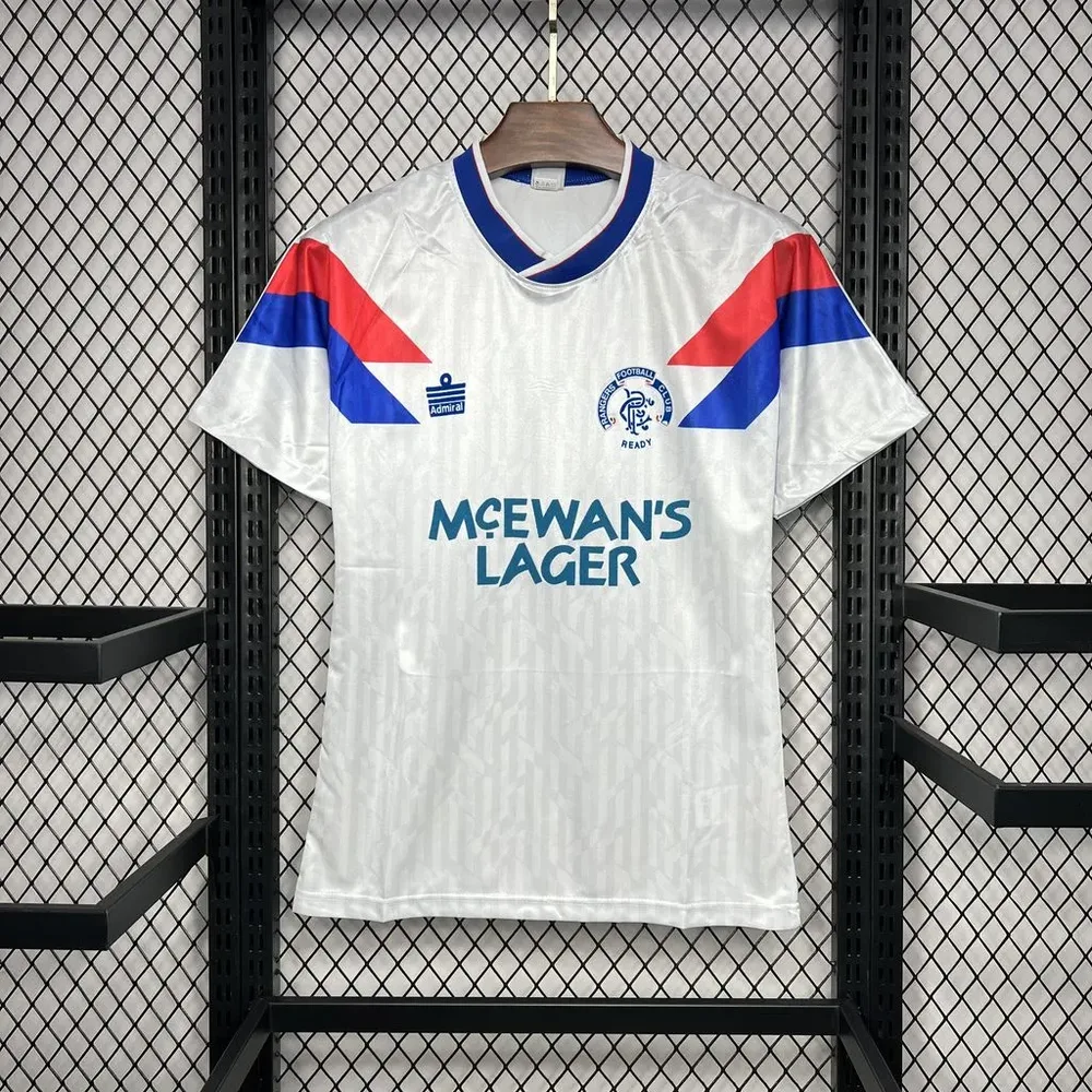 Rangers 1990/1992 Retro Rangers Visitante Camiseta de fútbol 1990/1992