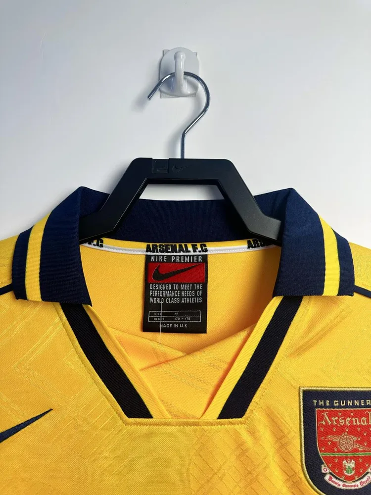 Arsenal 1996-1997 Retro Long Sleeve Arsenal Away Football Shirt 1996/1997 — 3