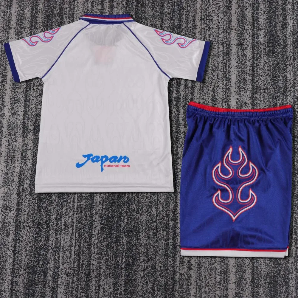 Japan 1998 Retro Japan Visitante Camiseta de fútbol Talla infantil 1998 — 2