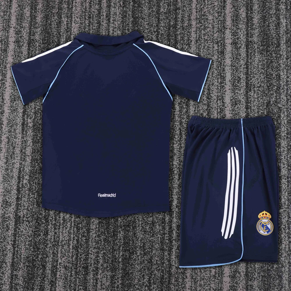 Real Madrid 2005-2006 Retro Real Madrid Visitante Camiseta de fútbol Talla infantil 2005/2006 — 2