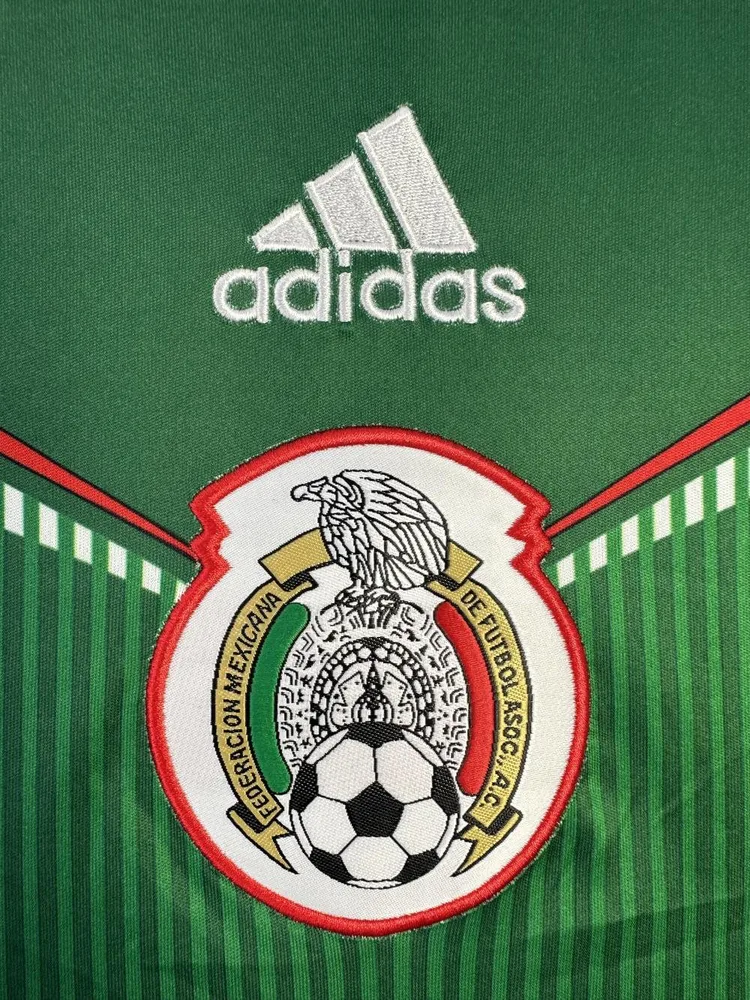Mexico 2014 Retro Mexico Home Soccer Jersey 2014 — 6