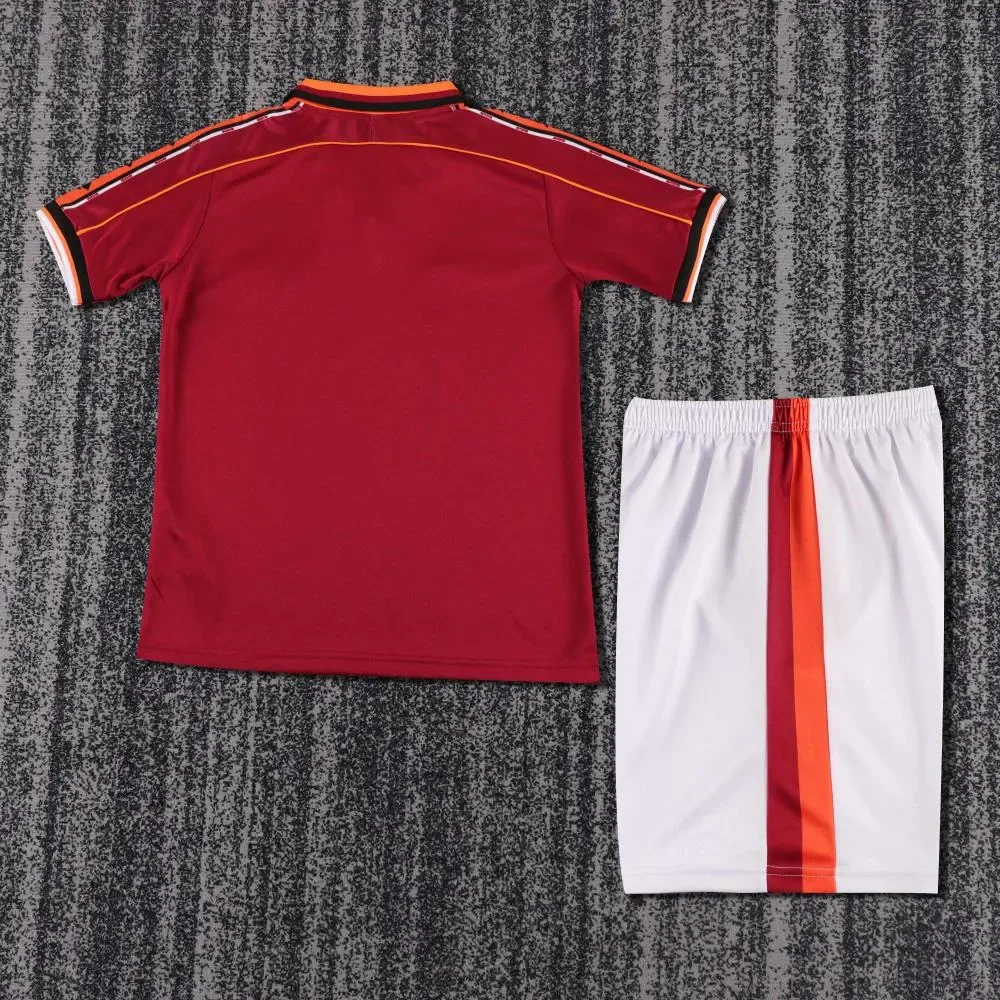 AS Roma 1998-1999 Retro Roma Home Soccer Jersey Kids Size 1998/1999 — 2