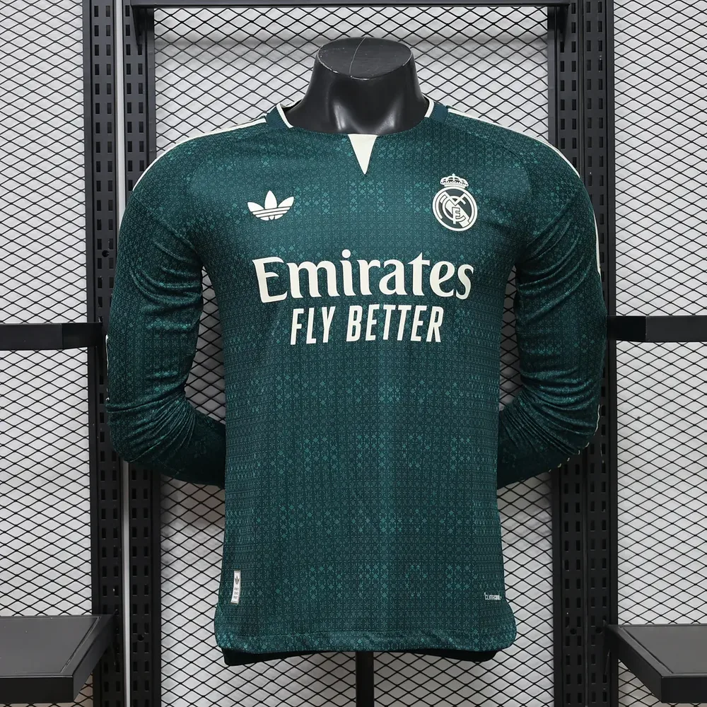 Real Madrid 2026/2027 Manga larga Versión jugador Real Madrid Visitante Camiseta de fútbol 2026/27