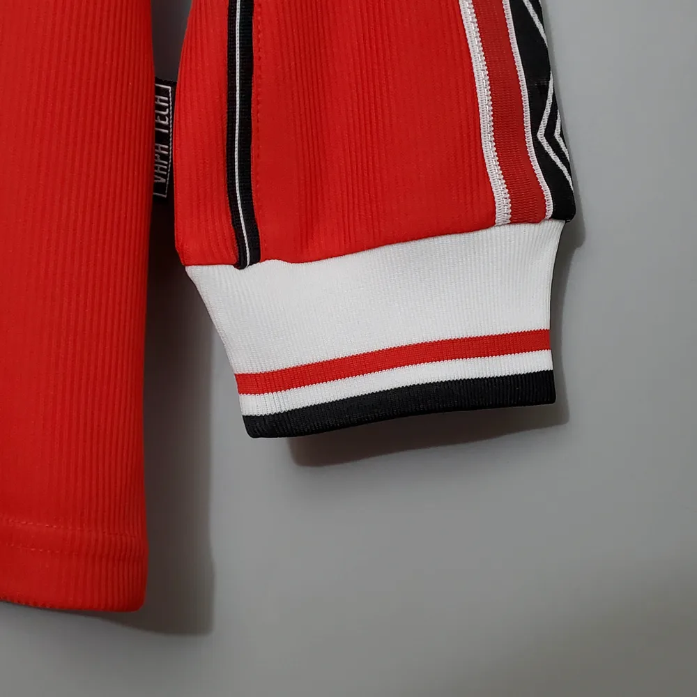 Manchester United 1998-1999 Retro Long Sleeve Manchester United Home Football Shirt 1998/1999 — 8