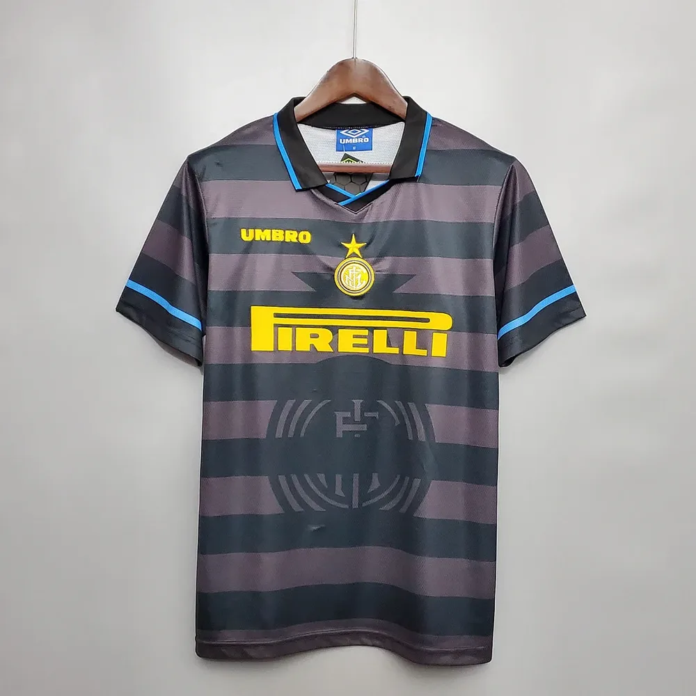 Inter Milan 1997/1998 Retro Internazionale Milan Visitante Camiseta de fútbol 1997/1998