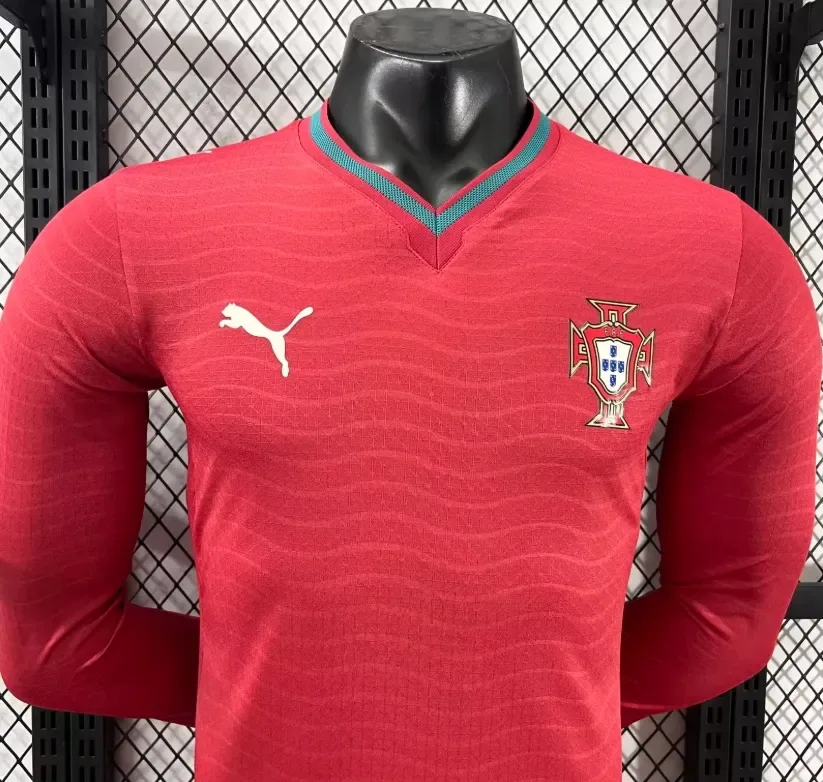 Portugal 2026/2027 Long Sleeve Player Version Portugal Home Football Jersey 2026/27 — 5