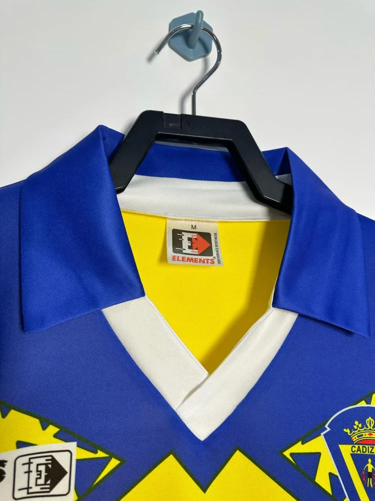 Cádiz 1991-1992 Retro Cádiz Local Camiseta de fútbol 1991/1992 — 3