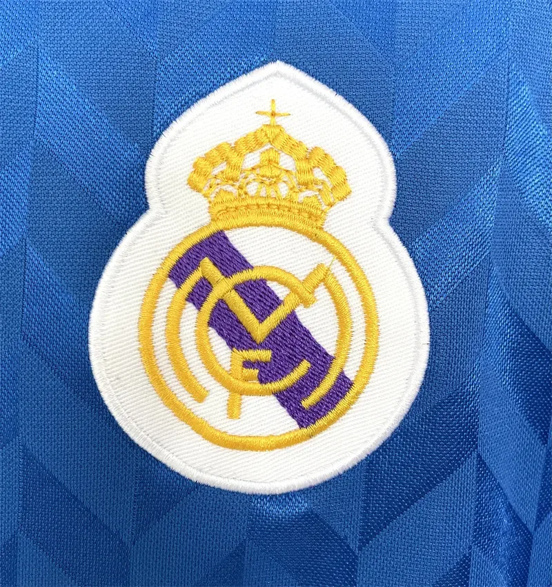 Real Madrid 1986/1987 Retro Real Madrid Away Soccer Jersey 1986/1987 — 4