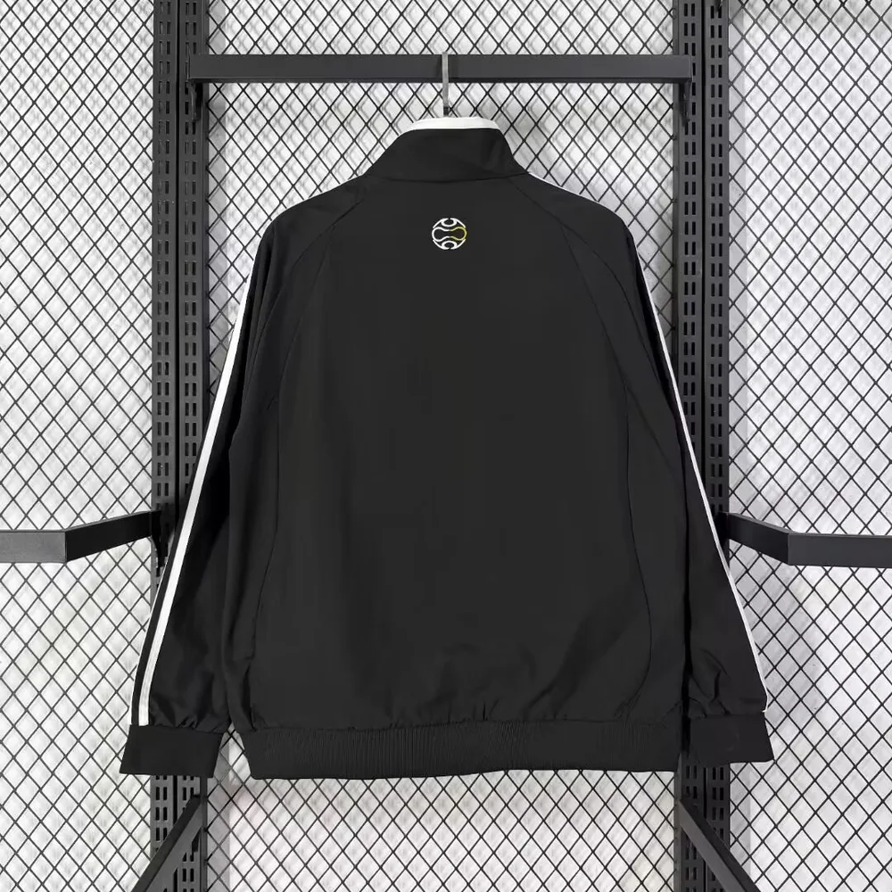 Real Madrid 2026/2027 Real Madrid Windbreaker Black Yellow Camiseta de fútbol 2026/27 — 2
