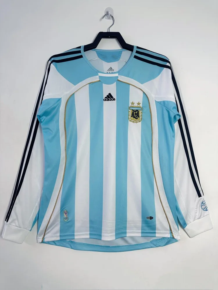 Argentina 2006 Retro Manga larga Argentina National Team Local Jersey 2006