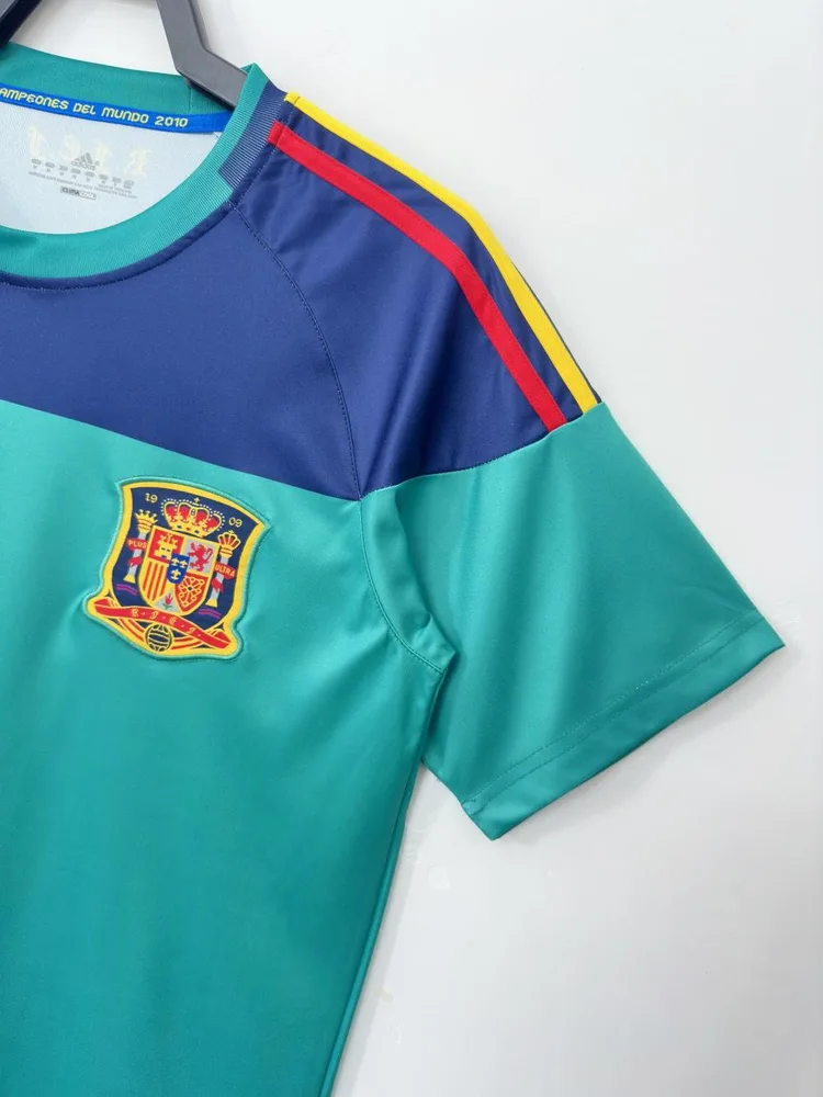 Spain 2010 Retro Spain Portero Camiseta de fútbol 2010 — 4