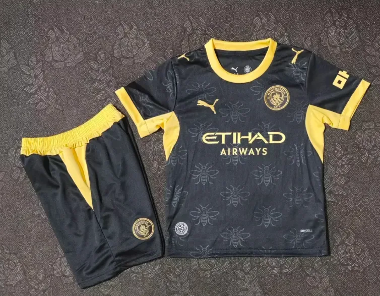 Manchester City 2026/2027 Manchester City Away Football Shirt Kids Size 2026/27