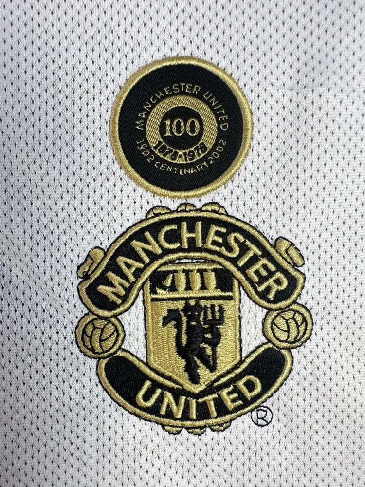 Manchester United 2001-2002 Retro Manchester United Double-sided Centennial Edition Football Shirt 2001/2002 — 17