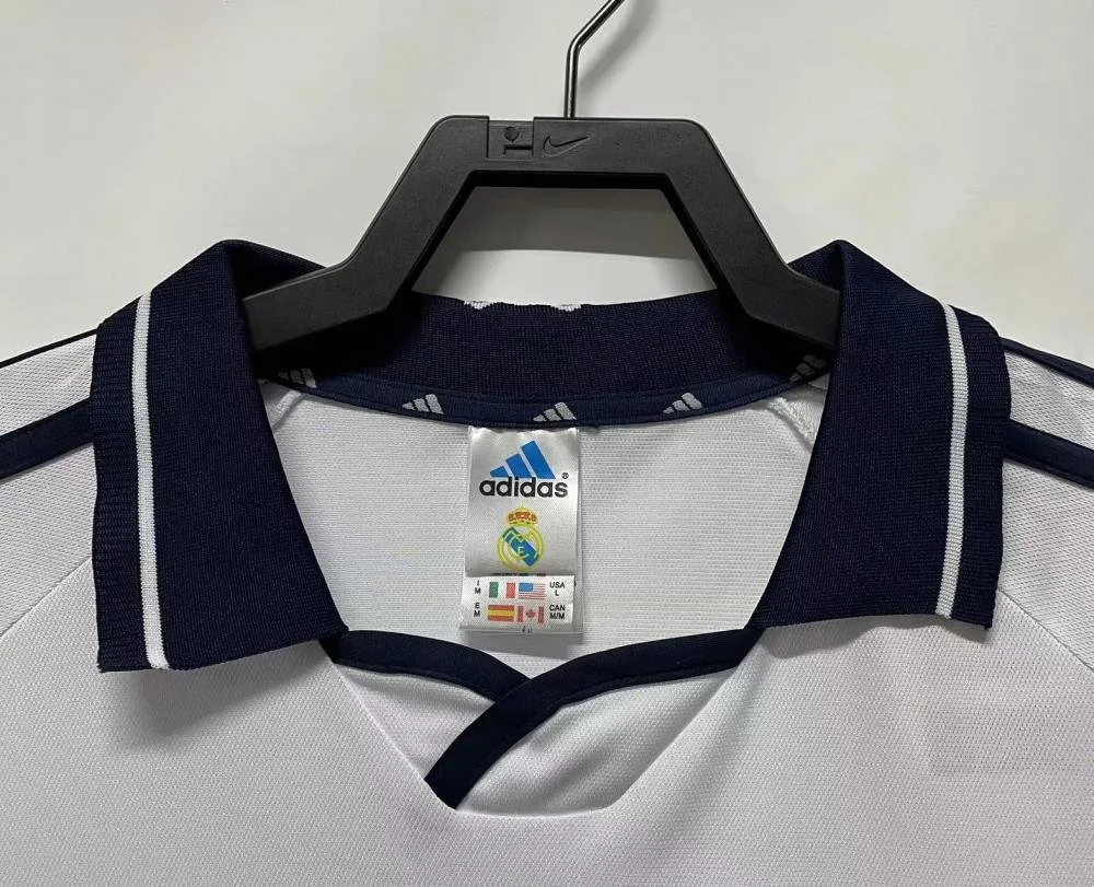 Real Madrid 2000/2001 Retro Real Madrid Local Camiseta de fútbol 2000/2001 — 3