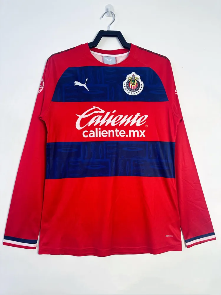 Chivas 2019-2000 Retro Manga larga Chivas Local Camiseta de fútbol 2019/2000