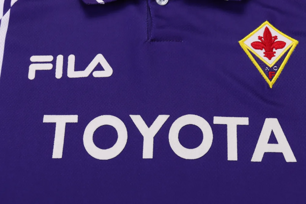 Fiorentina 1999-2000 Retro Fiorentina Home Football Shirt Kids Size 1999/2000 — 5