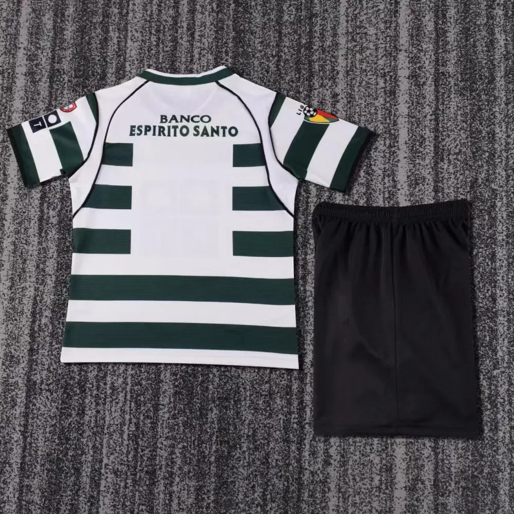 Sporting Lisbon 2001-2003 Retro Sporting Lisbon Home Football Jersey Shirt Kids Size 2001/2003 — 3