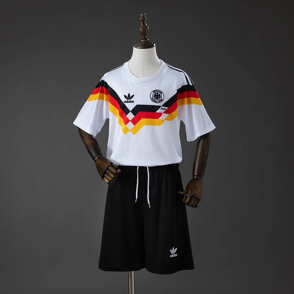 Germany 1990 Retro Germany Local Camiseta de fútbol Talla infantil 1990