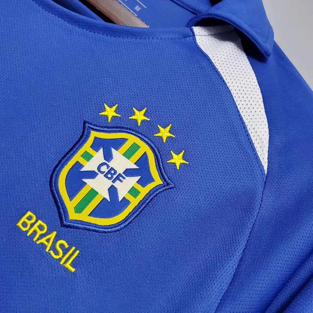 Brazil 2002 Retro Brazil Away Soccer Jersey 2002 — 5
