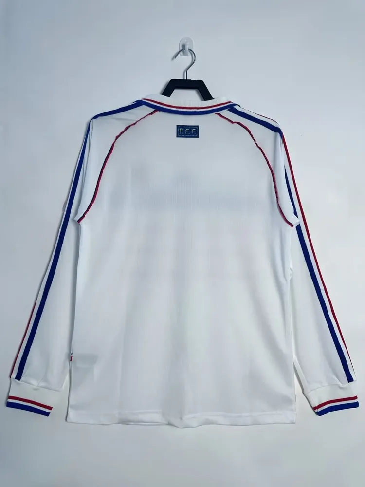France 1998 Retro Long Sleeve France Away Football Shirt 1998 — 2