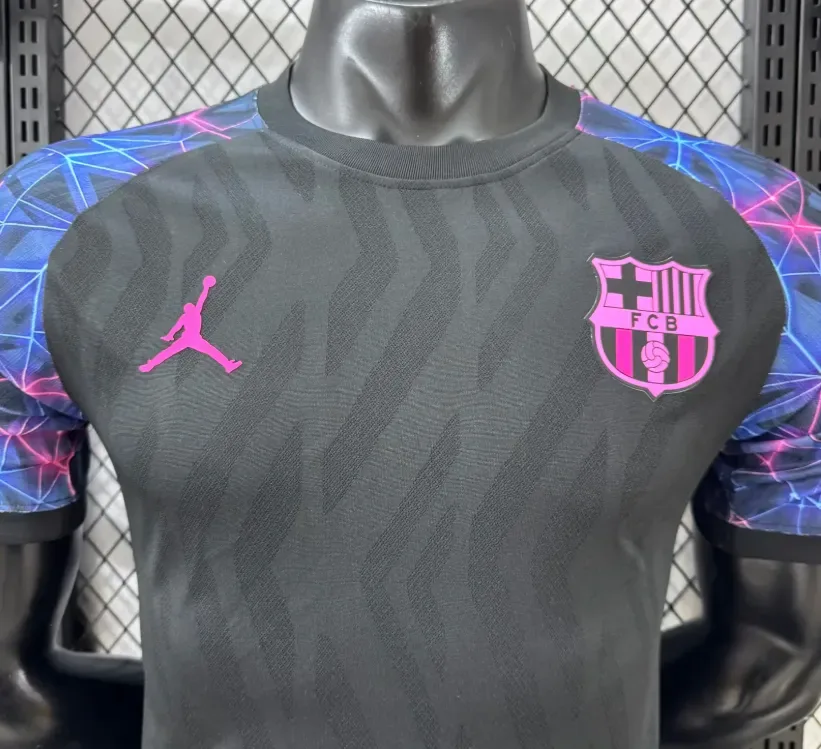 Barcelona 2026/2027 Player Version Barcelona Special Edition Black Blue Football Jersey 2026/27 — 5