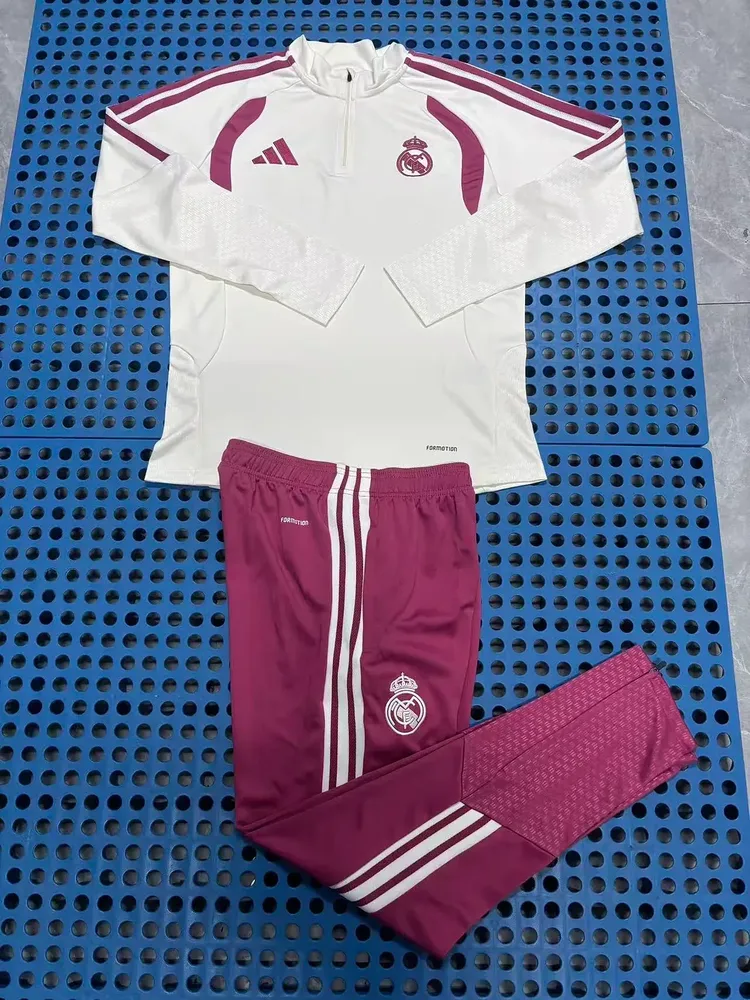 Real Madrid 2026/2027 Real Madrid blue Half-Pull Training Suit Pale yellow Football Shirt Set 2026/27 — 3