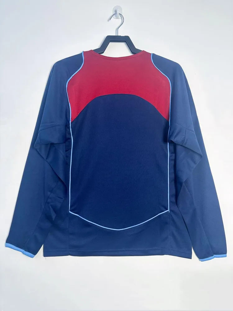 Atlético Madrid 2004/2005 Retro Manga larga Atletico Madrid Visitante Camiseta de fútbol 2004/2005 — 2