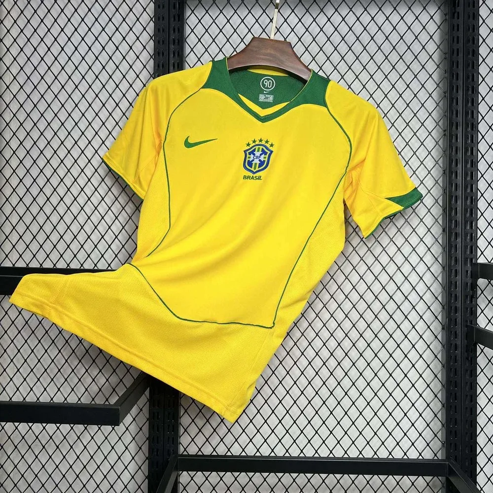 Brazil 2004 Retro Brazil Home Football Shirt 2004 — 3